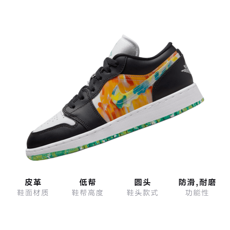 Кроссовки для баскетбола Jordan Air Jordan 1 Low SE "Drip" GS - изображение 3