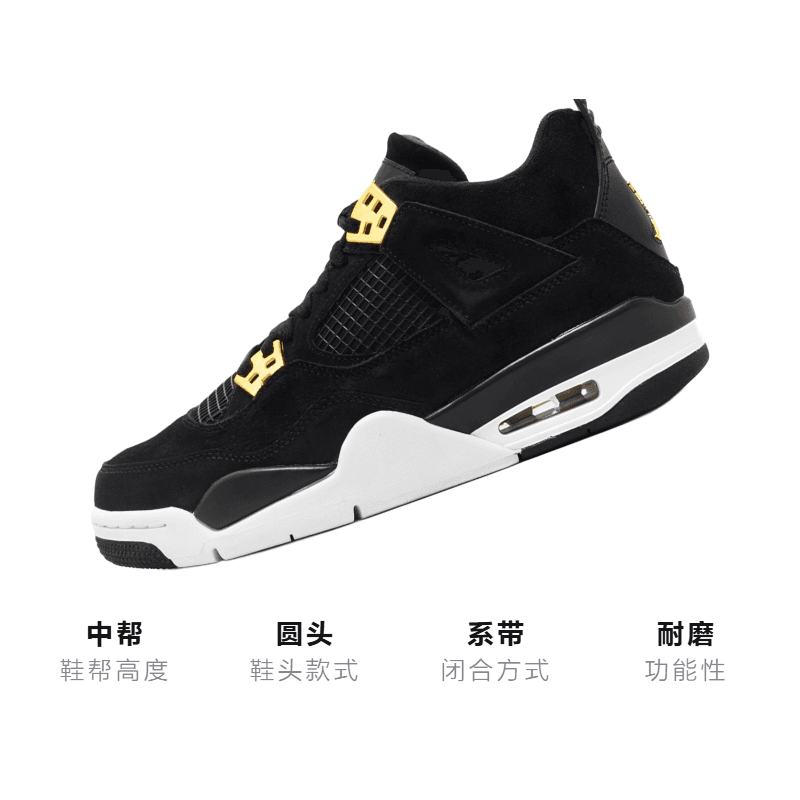 Кроссовки для баскетбола Jordan Air Jordan 4 Retro Royalty GS - изображение 3