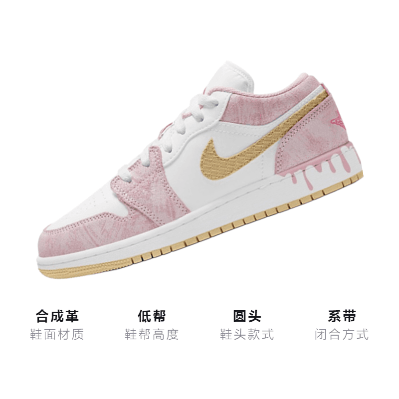 Кроссовки для баскетбола Jordan Air Jordan 1 Low GS - изображение 3