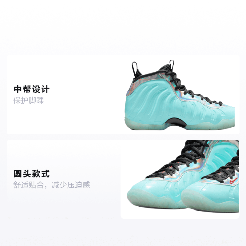Кроссовки для баскетбола Nike Foamposite One "Mixtape" GS - изображение 2