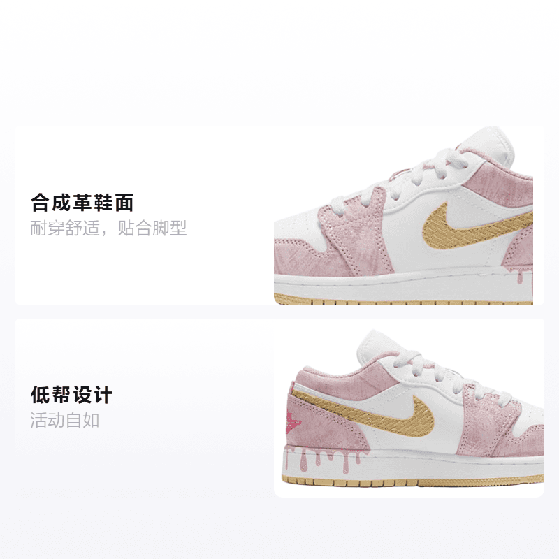 Кроссовки для баскетбола Jordan Air Jordan 1 Low GS - изображение 2