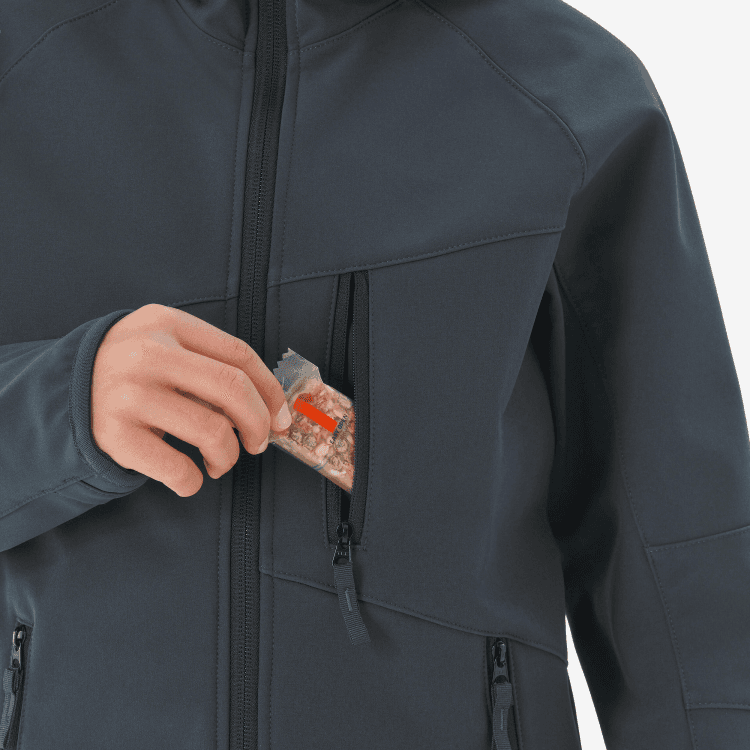 DECATHLON MH900 Graphite Gray Smoke Black Kids Jackets ДЕКАТЛОН MH900 Графитовый Серый Дымчатый Черный Детские Куртки - изображение 4