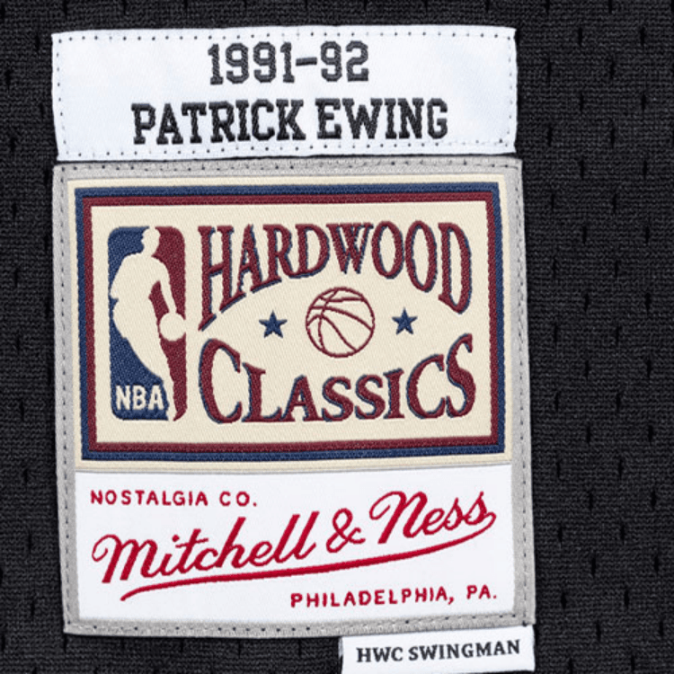 Баскетбольная майка Mitchell & Ness NBA 1991-92 Knicks Ewing 33 Black - изображение 4