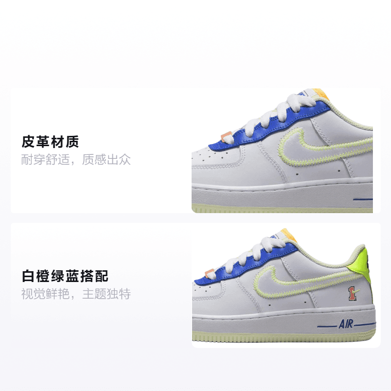 Кроссовки Nike Air Force 1 Low Player One GS - изображение 2