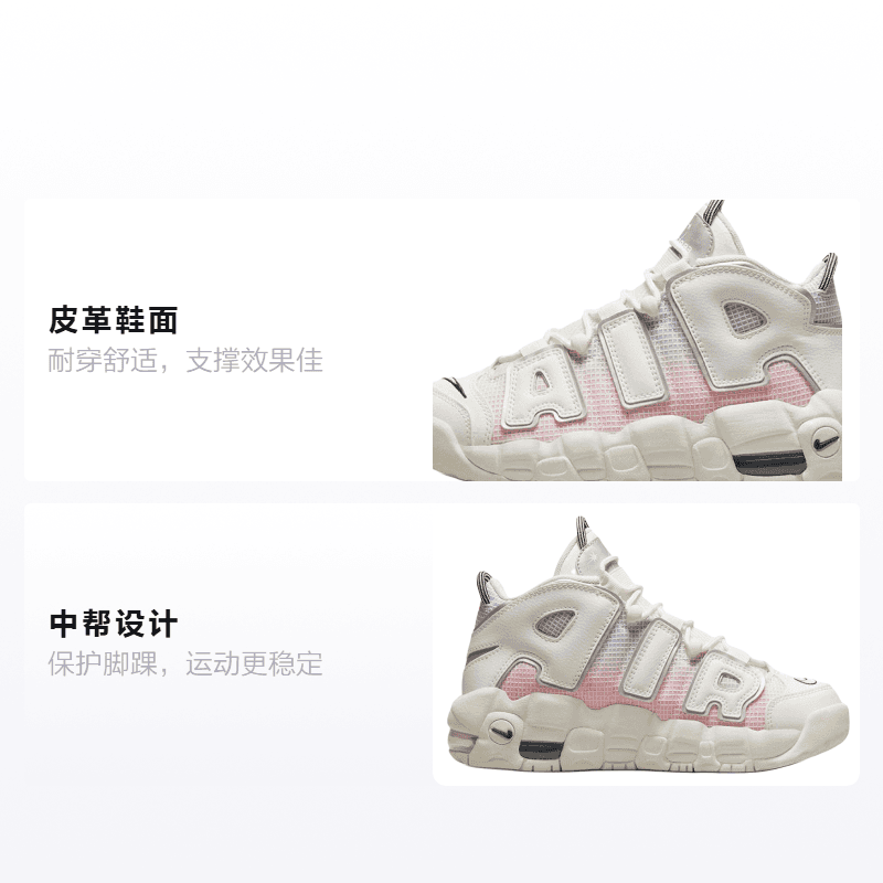 Кроссовки для баскетбола Nike Air More Uptempo GS - изображение 2