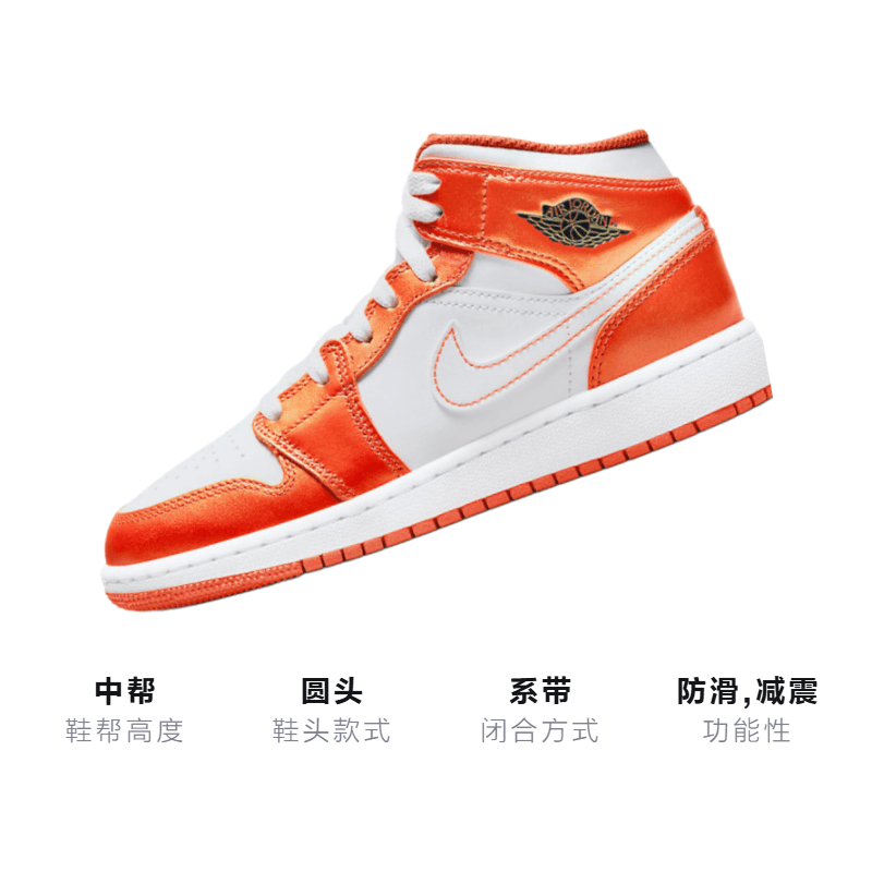 Кроссовки для баскетбола Jordan Air Jordan 1 Mid GS - изображение 3