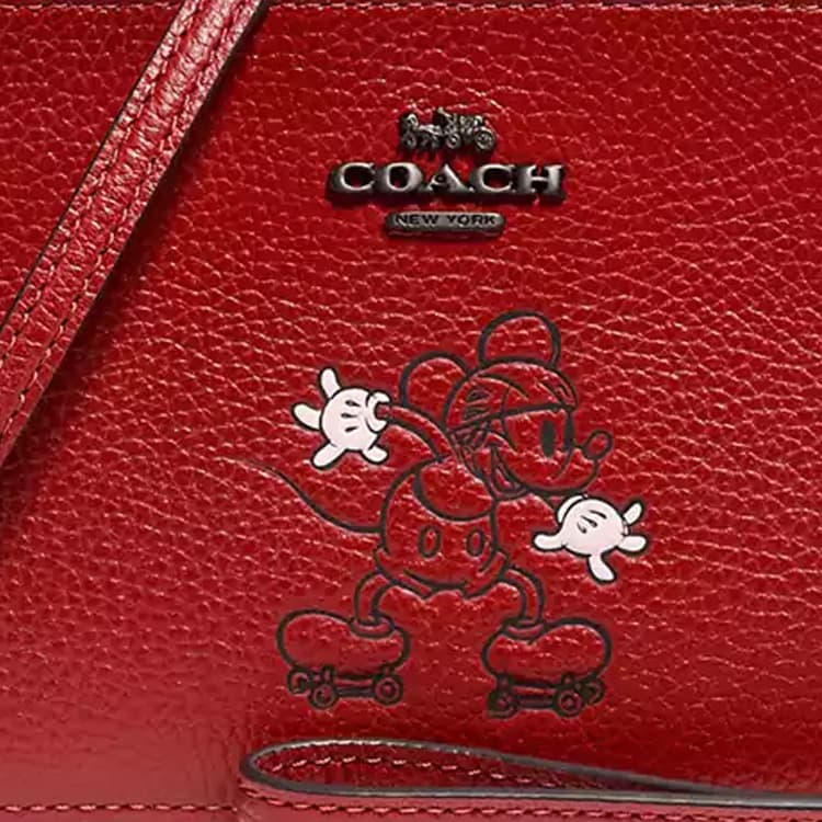 Сумка через плечо COACH x Disney Kira 19 Red - изображение 5