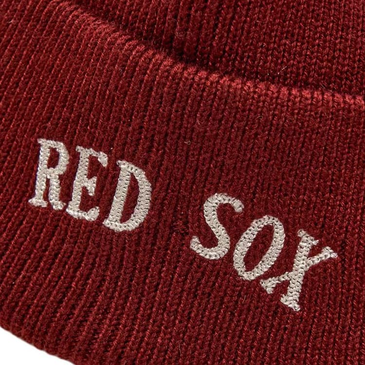 Шапка MLB Полиэстер и Акрил Шерсть Нейлон Шапки-бини Унисекс Бордовый - изображение 4