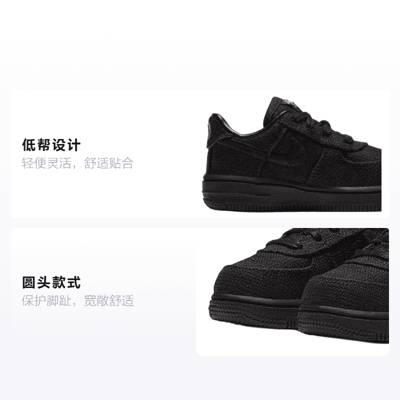 Кроссовки Stussy x Nike Air Force 1 Low - изображение 2