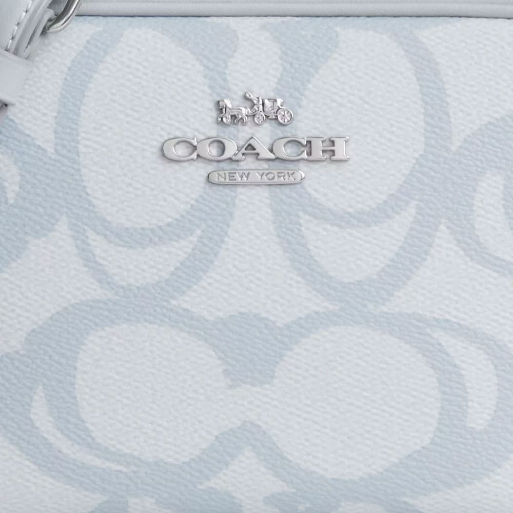 Сумка через плечо Coach Jamie 19 Sketch Signature Mini Shoulder Bag Ice Blue - изображение 4