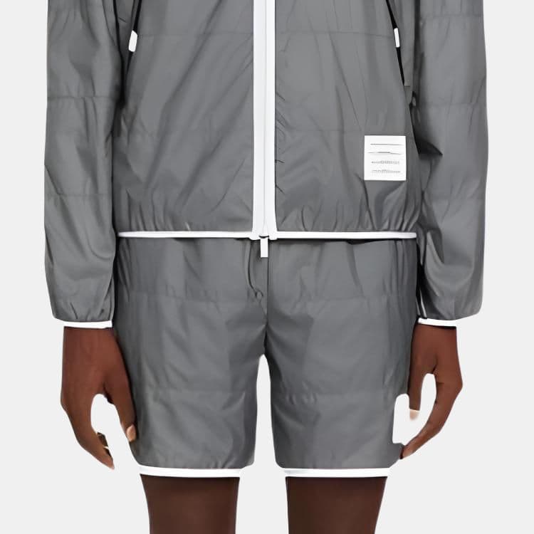 Куртка Thom Browne Quilted Nylon Jacket Silver - изображение 3
