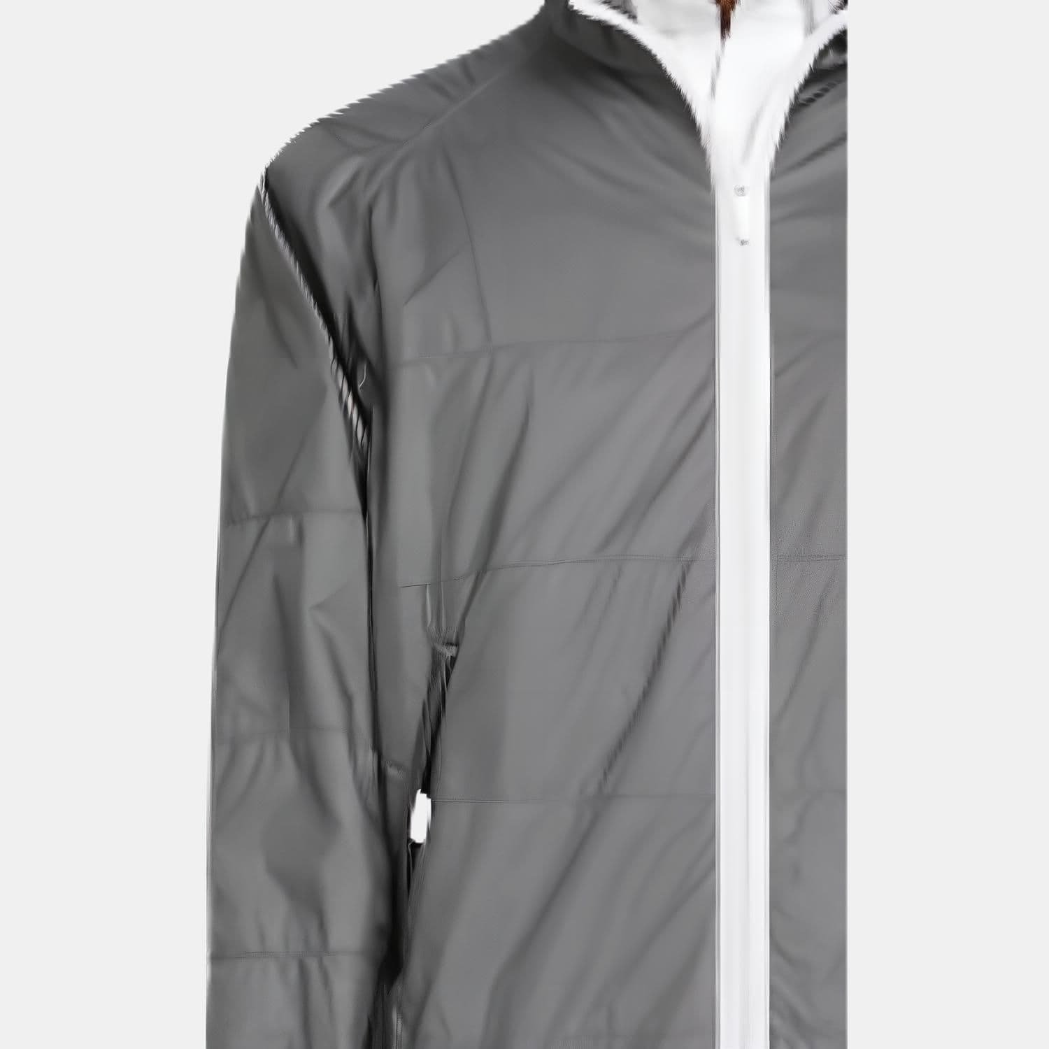 Куртка Thom Browne Quilted Nylon Jacket Silver - изображение 4