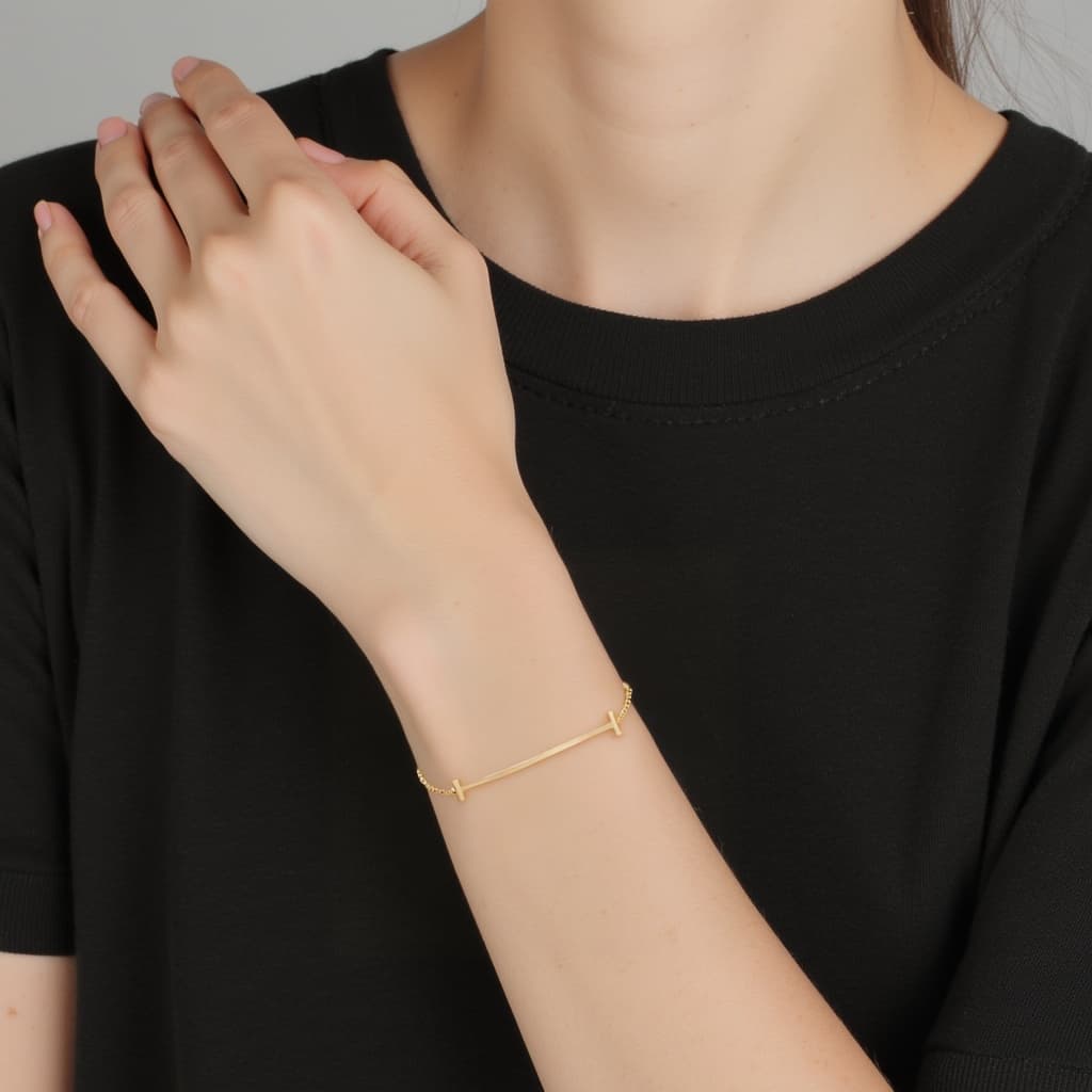 Браслет Tiffany & Co. T Smile Bracelet 18k Gold - изображение 4