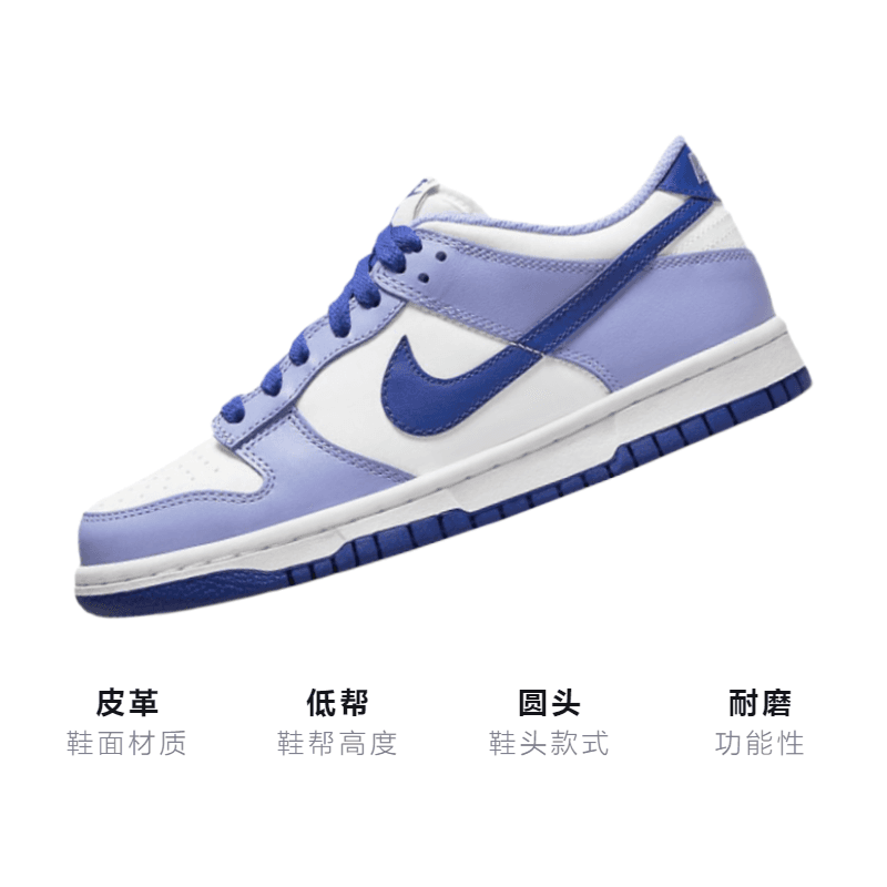 Кроссовки Nike Dunk Low "Blueberry" GS - изображение 3