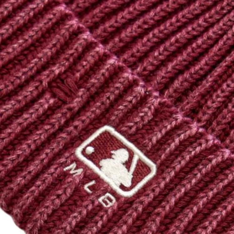 Шапка MLB 100% хлопок Шапки-бини Унисекс Бордовый - изображение 3