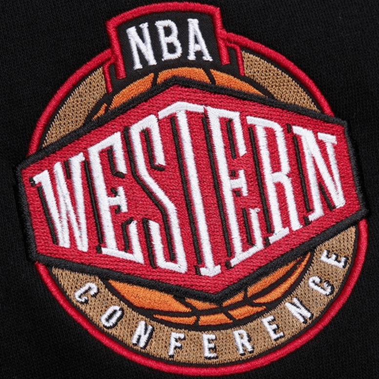 Худи Mitchell Ness x NBA TEAM FIRST SATIN FLEECE CREW LAL - изображение 3