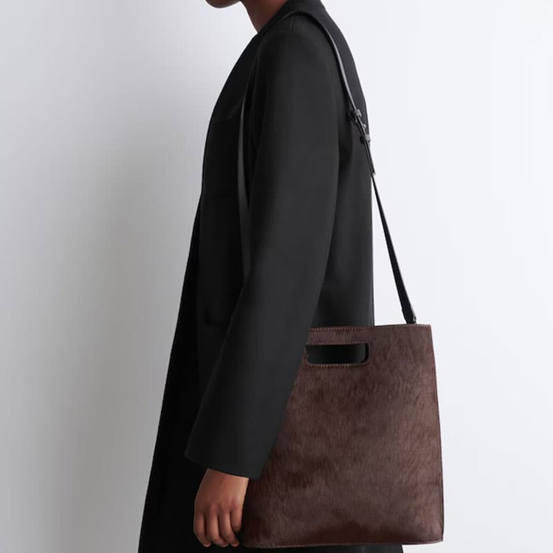 Сумка COS Folio Tote Brown - изображение 4