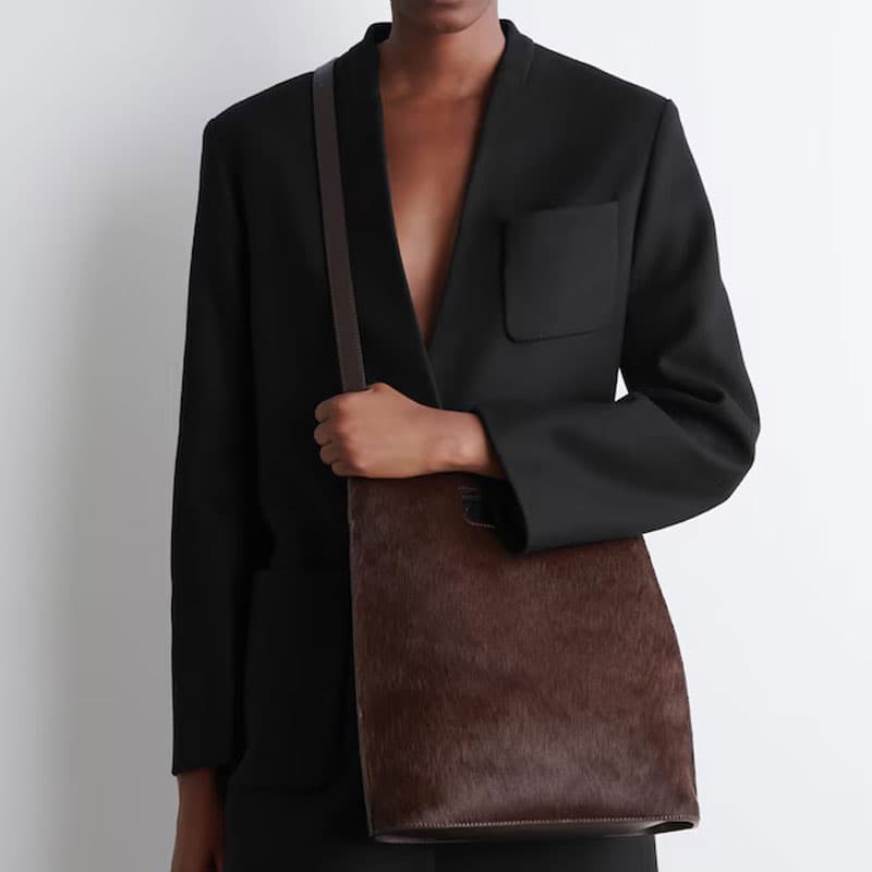 Сумка COS Folio Tote Brown - изображение 5