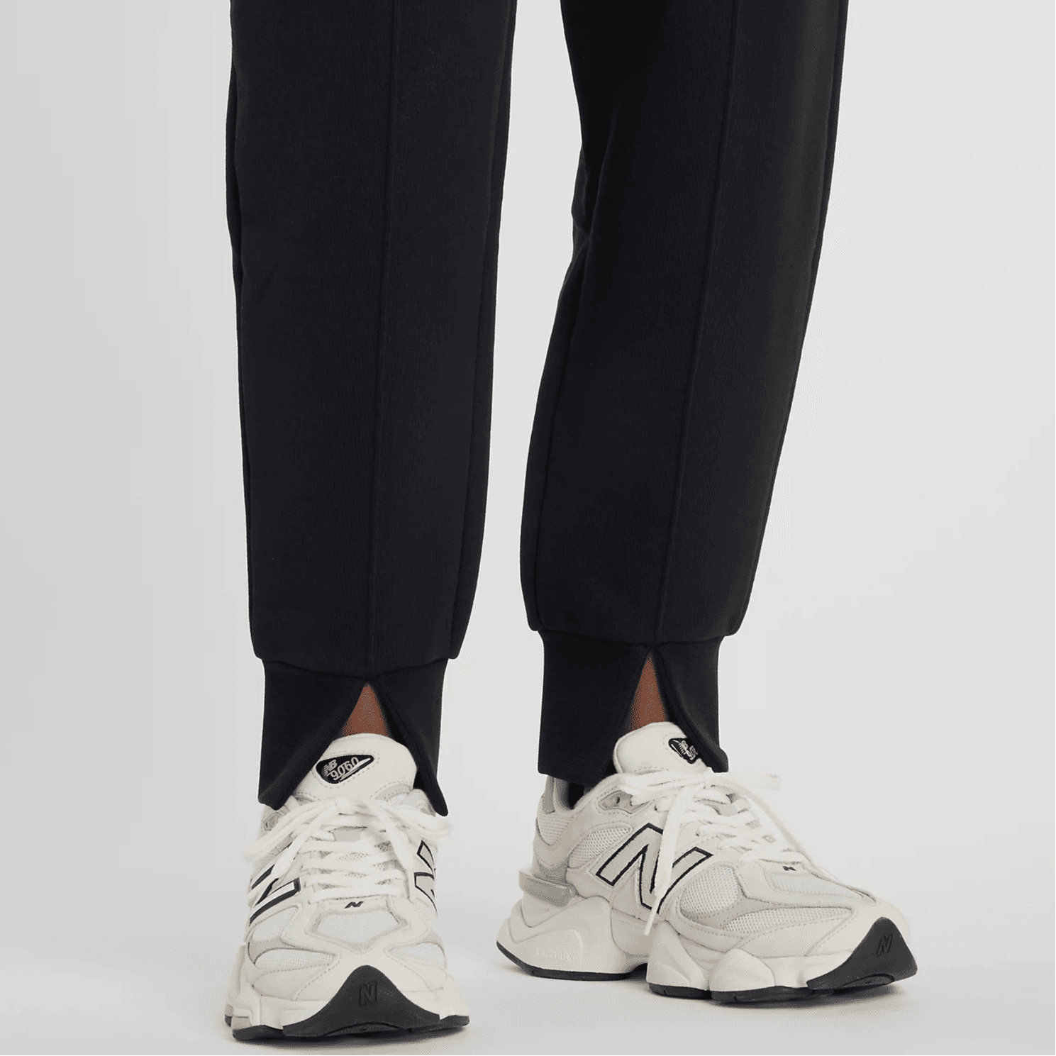 Штаны New Balance NB Серые Вязаные Тренировочные Штаны Женские Черные - изображение 5