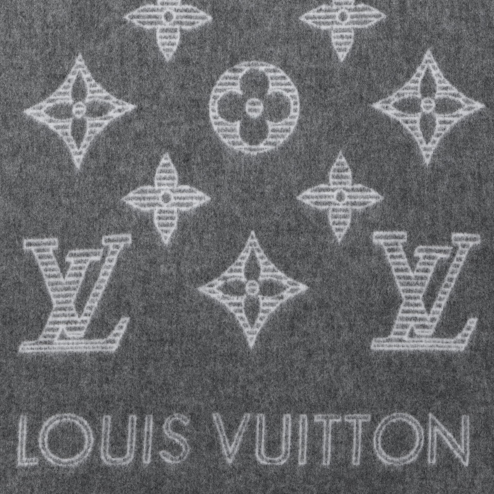 Шарф Louis Vuitton Scarf Grey/Black - изображение 3