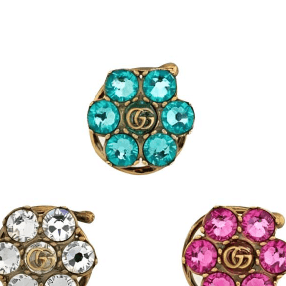 Заколка Gucci Floral Stud Earrings - изображение 3