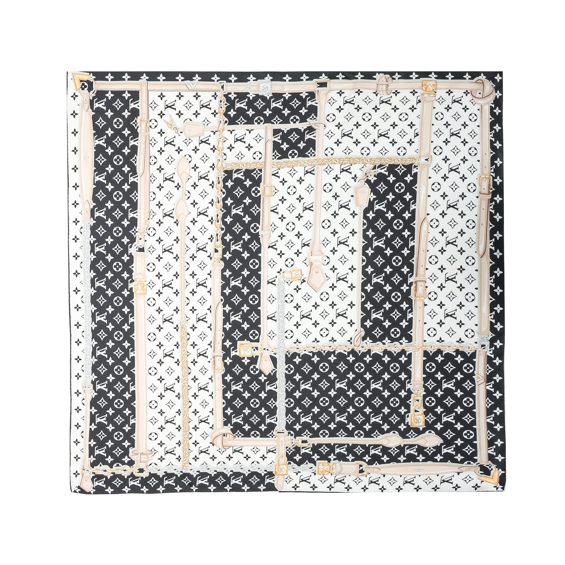 Платок Louis Vuitton Scarf Black - изображение 2
