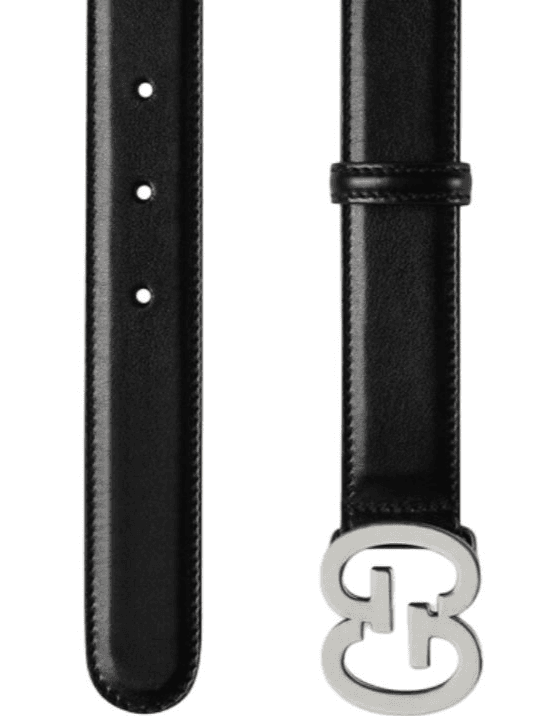 Ремень Gucci Interlocking Letters Belt Black 3cm - изображение 2