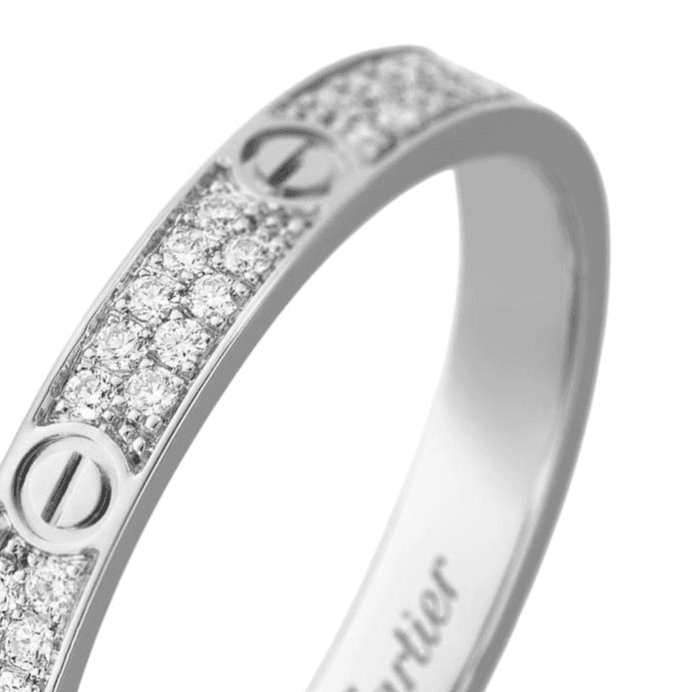 Кольцо Cartier Love Ring 18K White Gold - изображение 5