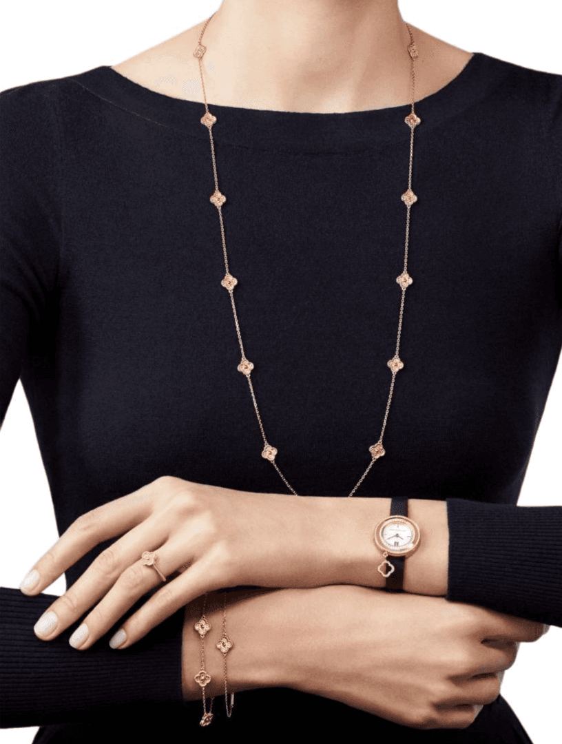 Браслет Van Cleef & Arpels Alhambra Sweet 18k Rose Gold Bracelet - изображение 4