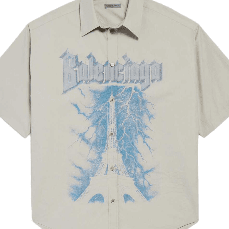 Рубашка Balenciaga SS26 PARIS THUNDERSTORM - изображение 6