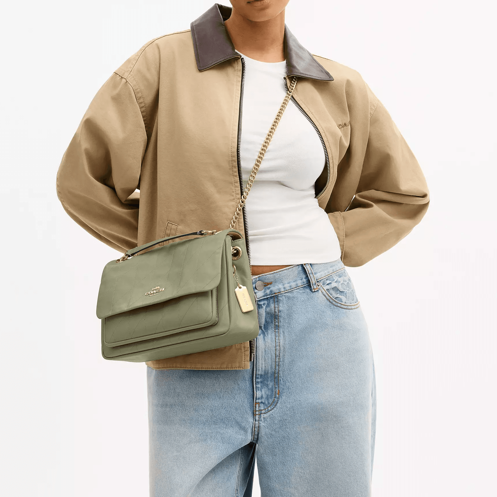 Сумка через плечо COACH Elodie 29 - изображение 6