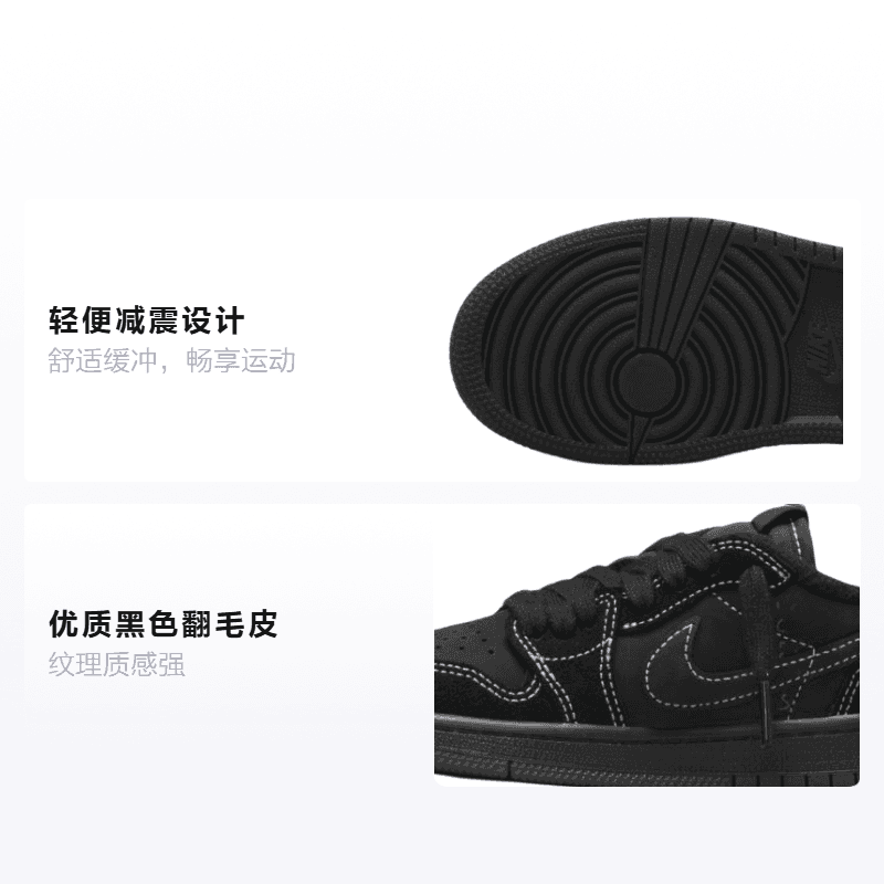 Кроссовки для баскетбола Travis Scott x Jordan Air Jordan 1 low og - изображение 2