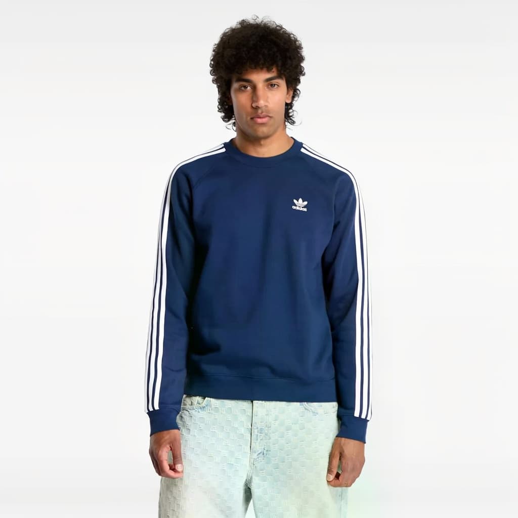 Худи Adidas Originals ADICOLOR CLASSICS 3-STRIPES Толстовка Мужской Полуночный индиго - изображение 2