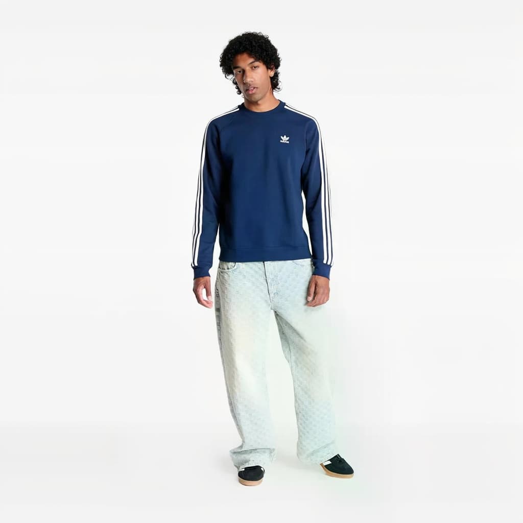 Худи Adidas Originals ADICOLOR CLASSICS 3-STRIPES Толстовка Мужской Полуночный индиго - изображение 3
